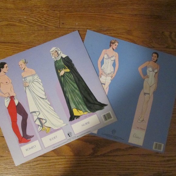 2 Vintage 1995 Tom Tierney Paper Doll Sets BRIDES AROUND the WORLD  ROMEO JULIET - Picture 5 of 9